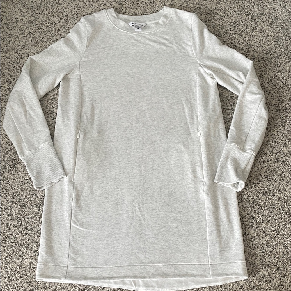 Women’s Athleta Coaster luxe sweatshirt dress size medium